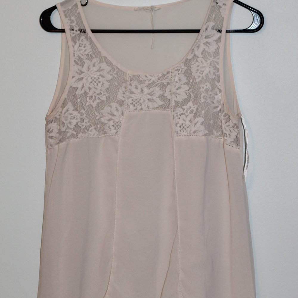 Cream lace top